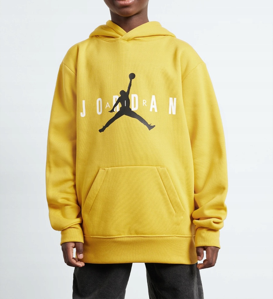 Bluza dziecięca z kapturem JORDAN żółta UNISEX 12-13 lat