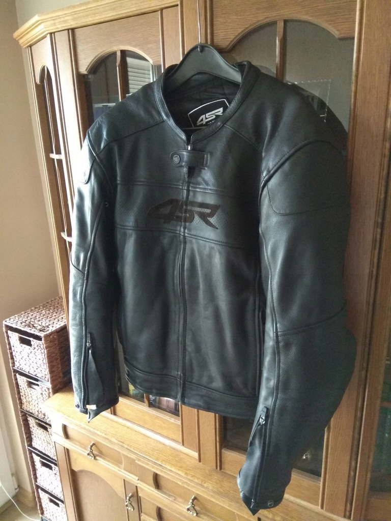 KURTKA MOTOCYKLOWA SKÓRZANA 4SR BLACK VELVET 54