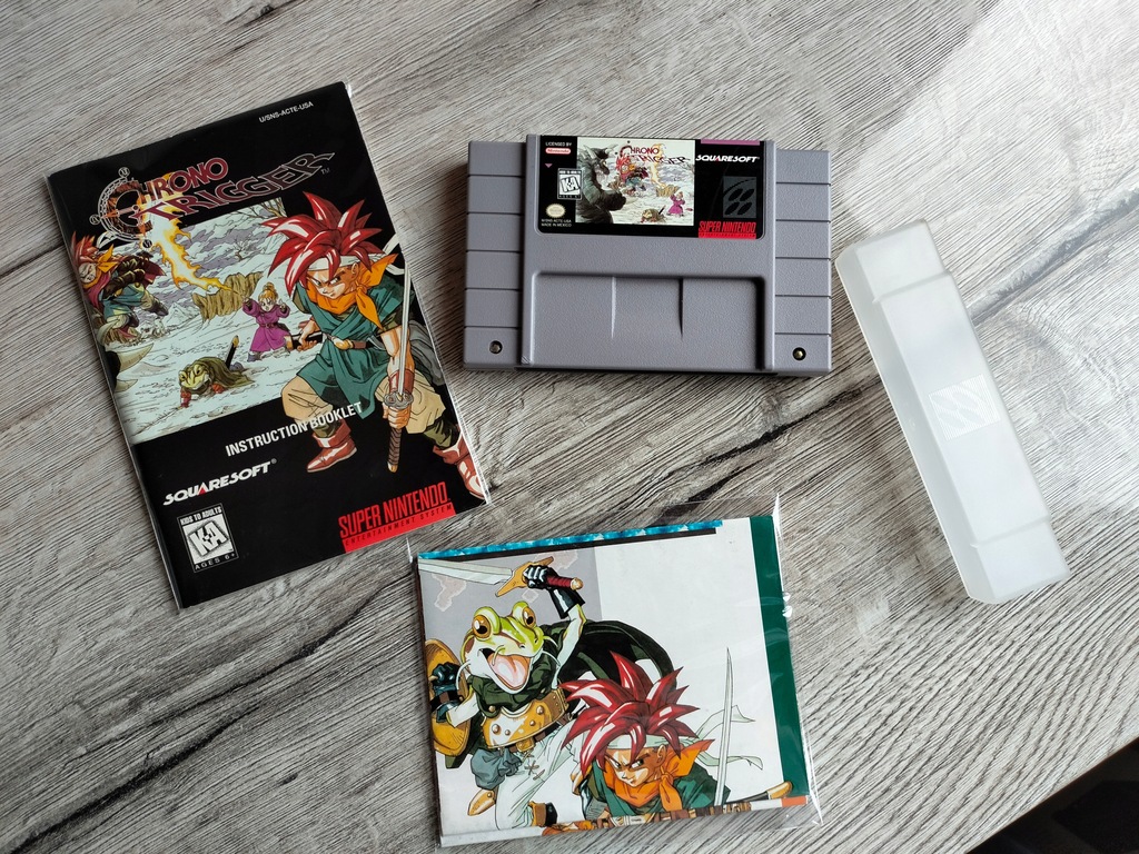Chrono Trigger! Super Nintendo SNES NTSC-2 plakaty-instrukcja Mega Unikat !