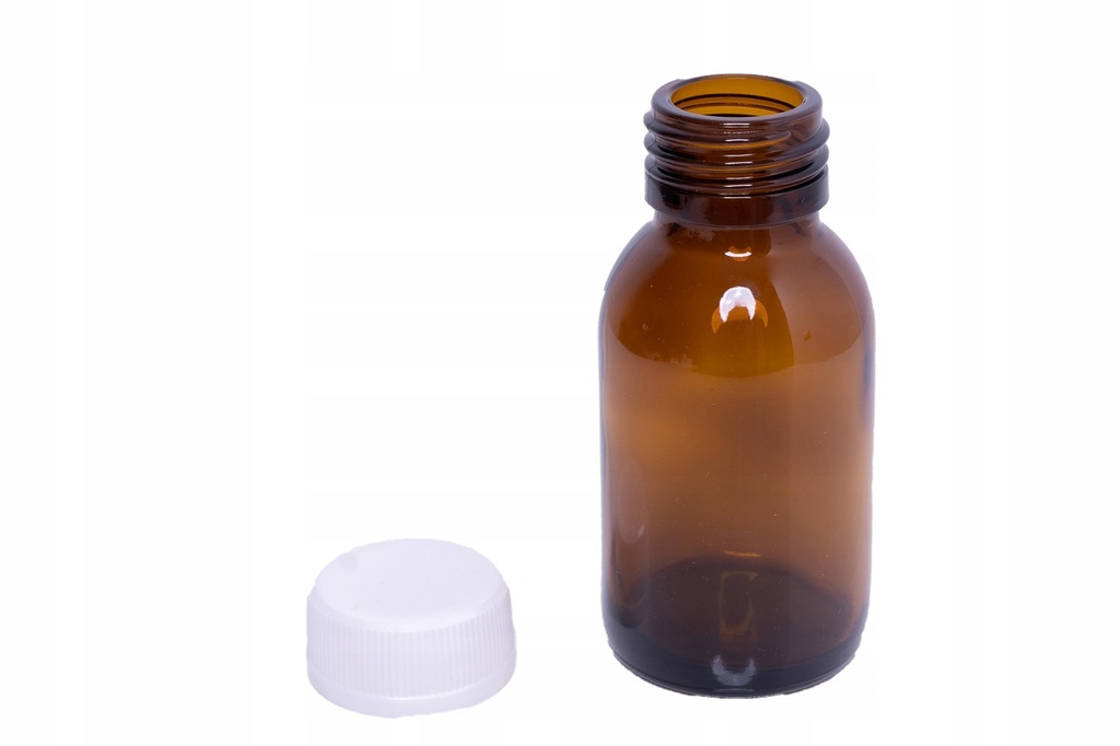 Słoik szklany apteczny 100 ml- 20 szt z Nakrętką