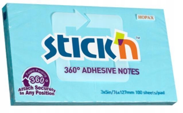 NOTES SAMOPRZYLEPNY 360 ST. NIEBIESKI 100 KART.