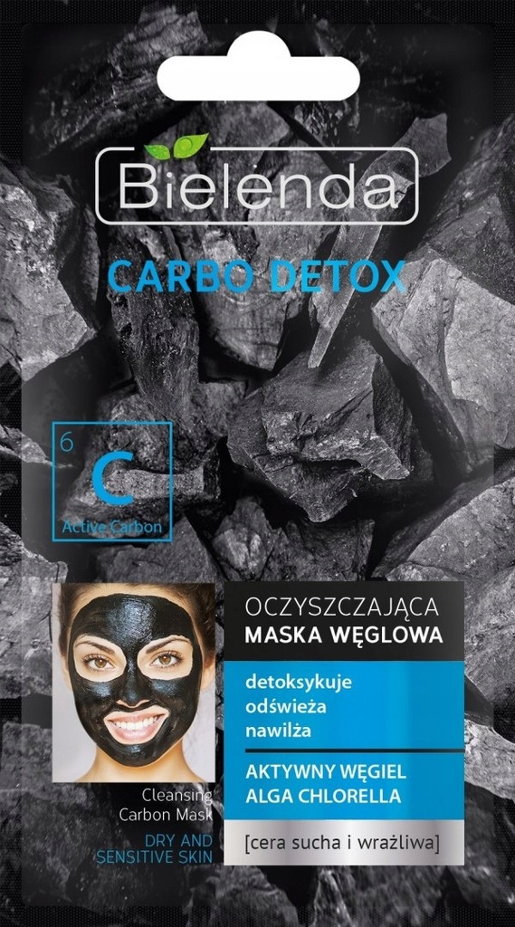 Bielenda Carbo Detox Czarny Węgiel Maska oczyszcza