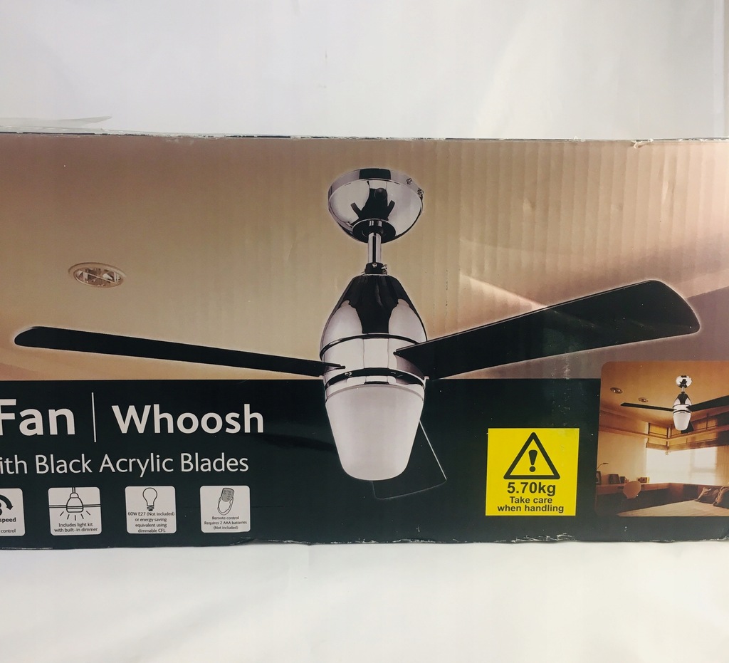 Wentylator Sufitowy Lampa CEILING FAN WHOOSH