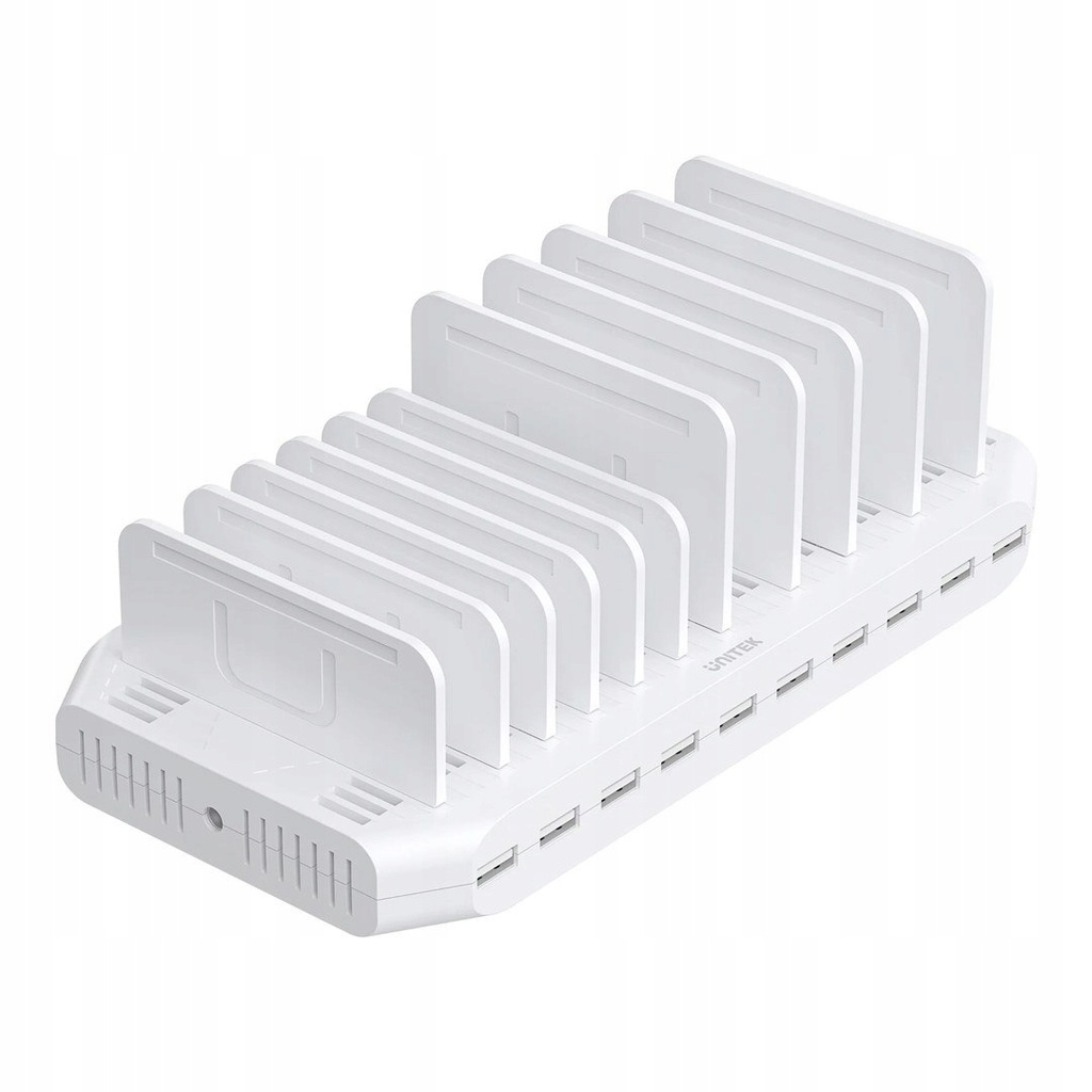 UNITEK STACJA ŁADUJĄCA 10X USB 2.4A 60W BIAŁA