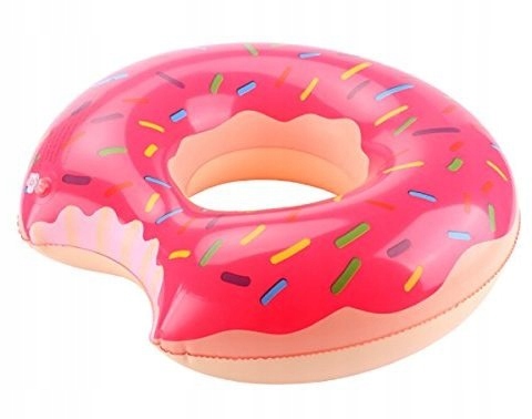 KOŁO DMUCHANE DONUT 120CM RÓŻOWE