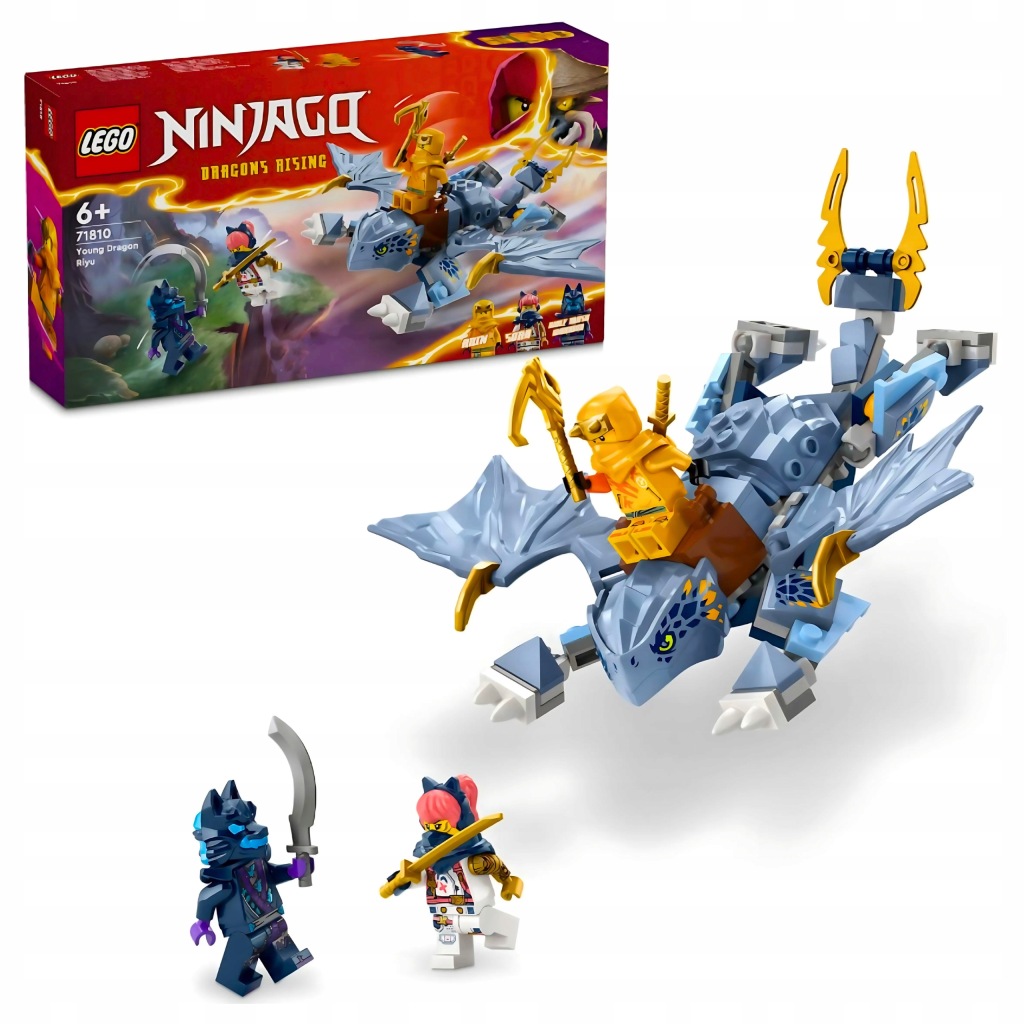 LEGO NINJAGO SMOCZĄTKO RIYU 71810 RUCHOMY SMOK NINJA NA PREZENT DLA DZIECKA