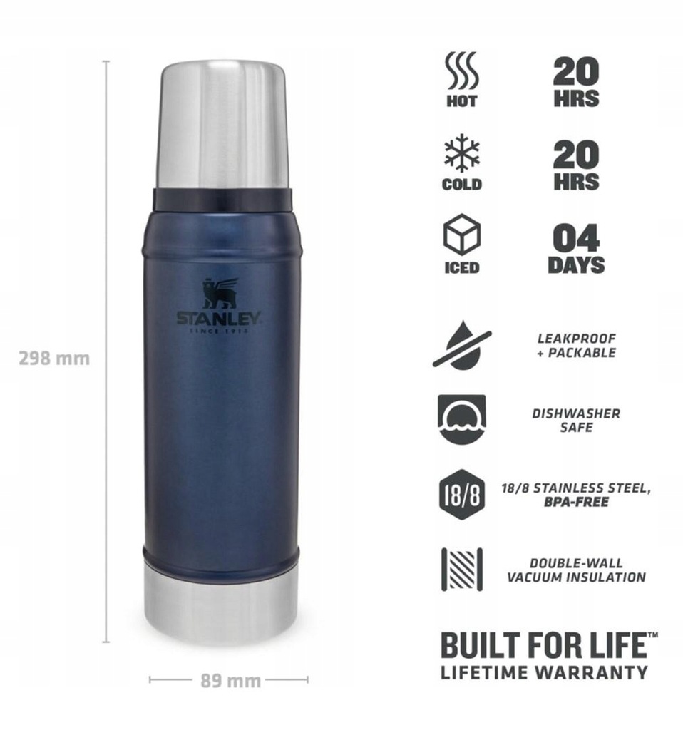 Stanley termos LEGENDARY CLASSIC - NIGHTFALL 0,75L