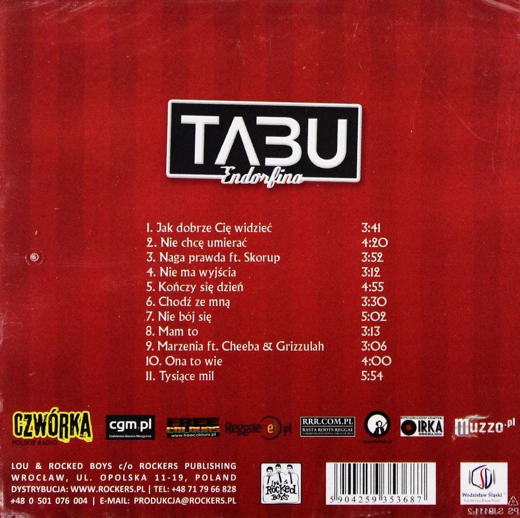 Купить ТАБУ: ЭНДОРФИН (CD) (Чиба, Гриззула): отзывы, фото, характеристики в интерне-магазине Aredi.ru