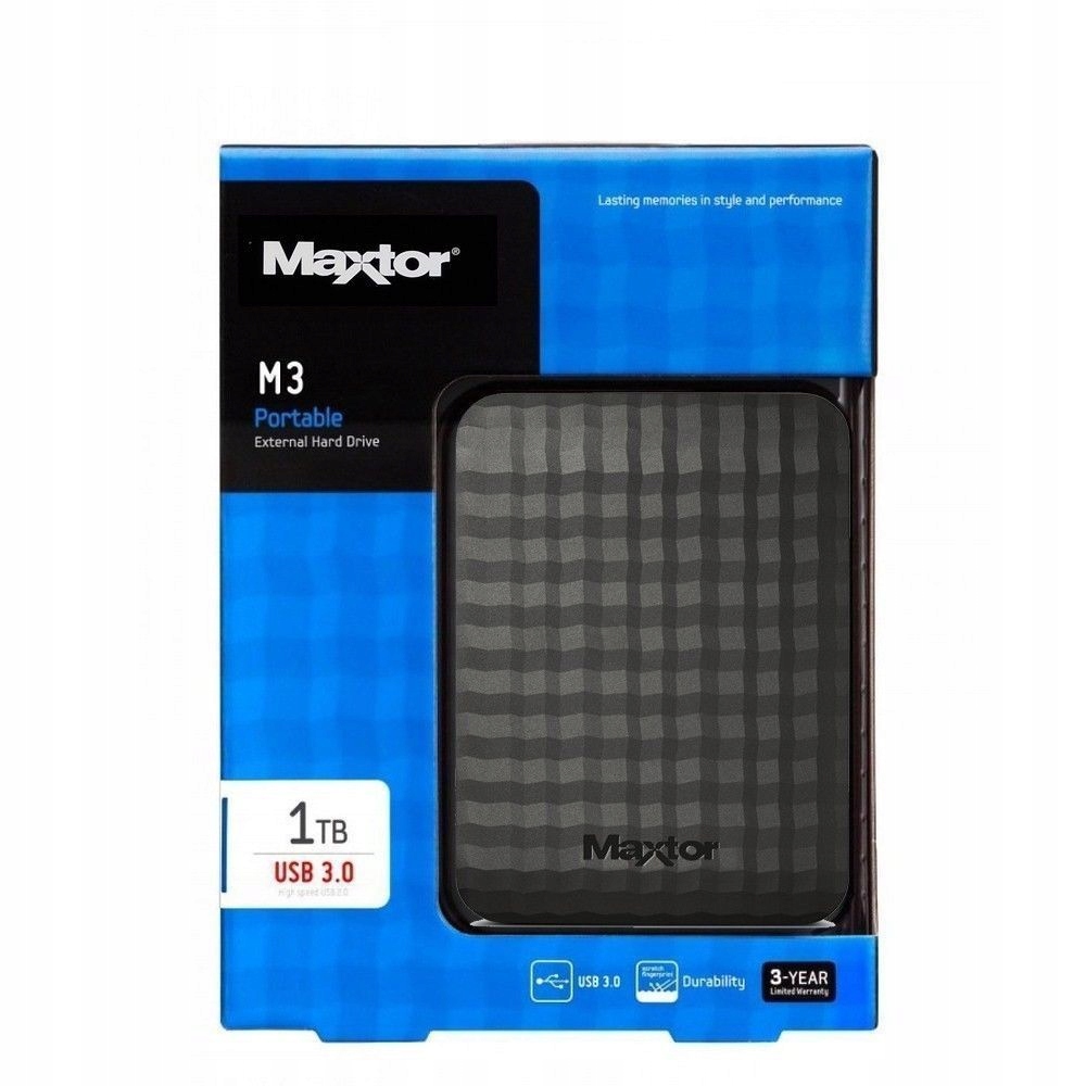 Maxtor M3 1TB Portable Nowy dysk USB 3.0 STSHX-M101TCBM