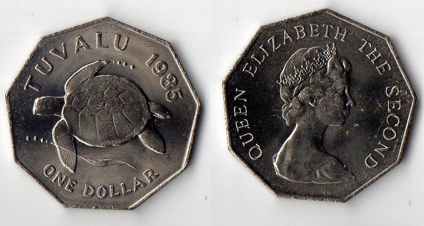 TUVALU 1985 1 DOLLAR