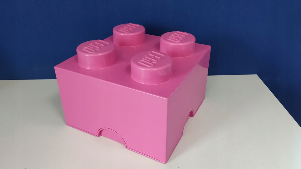 Lego Pojemnik Klocek Pudełko 4 Różowy 2x2
