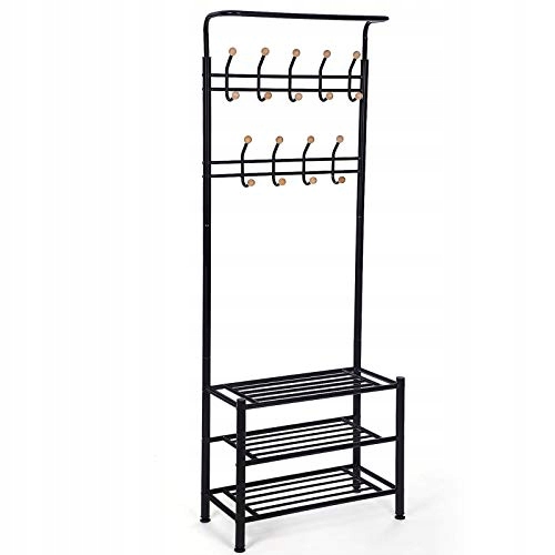 WIESZAK STOJĄCY SONGMICS HSR04B CZARNY 187 CM