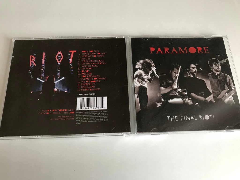 CD + DVD Paramore The Final Riot! STAN 5-/6
