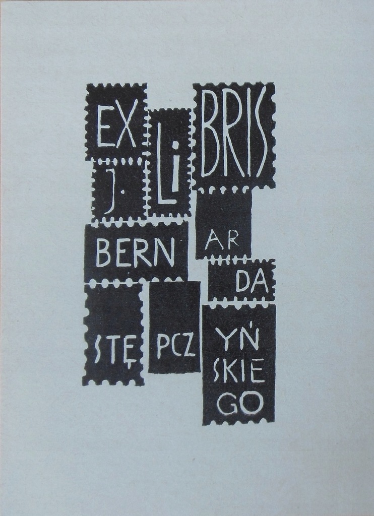Ex libris Bernarda Stępczyńskiego