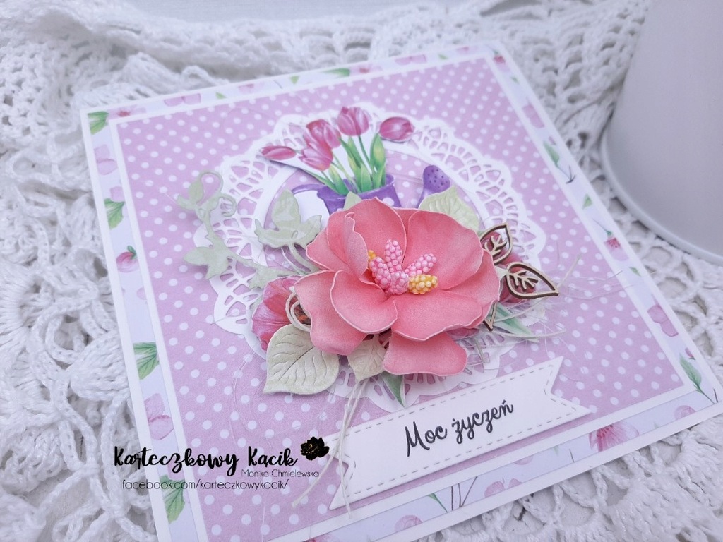 Kartka na urodziny/imieniny Handmade scrapbooking