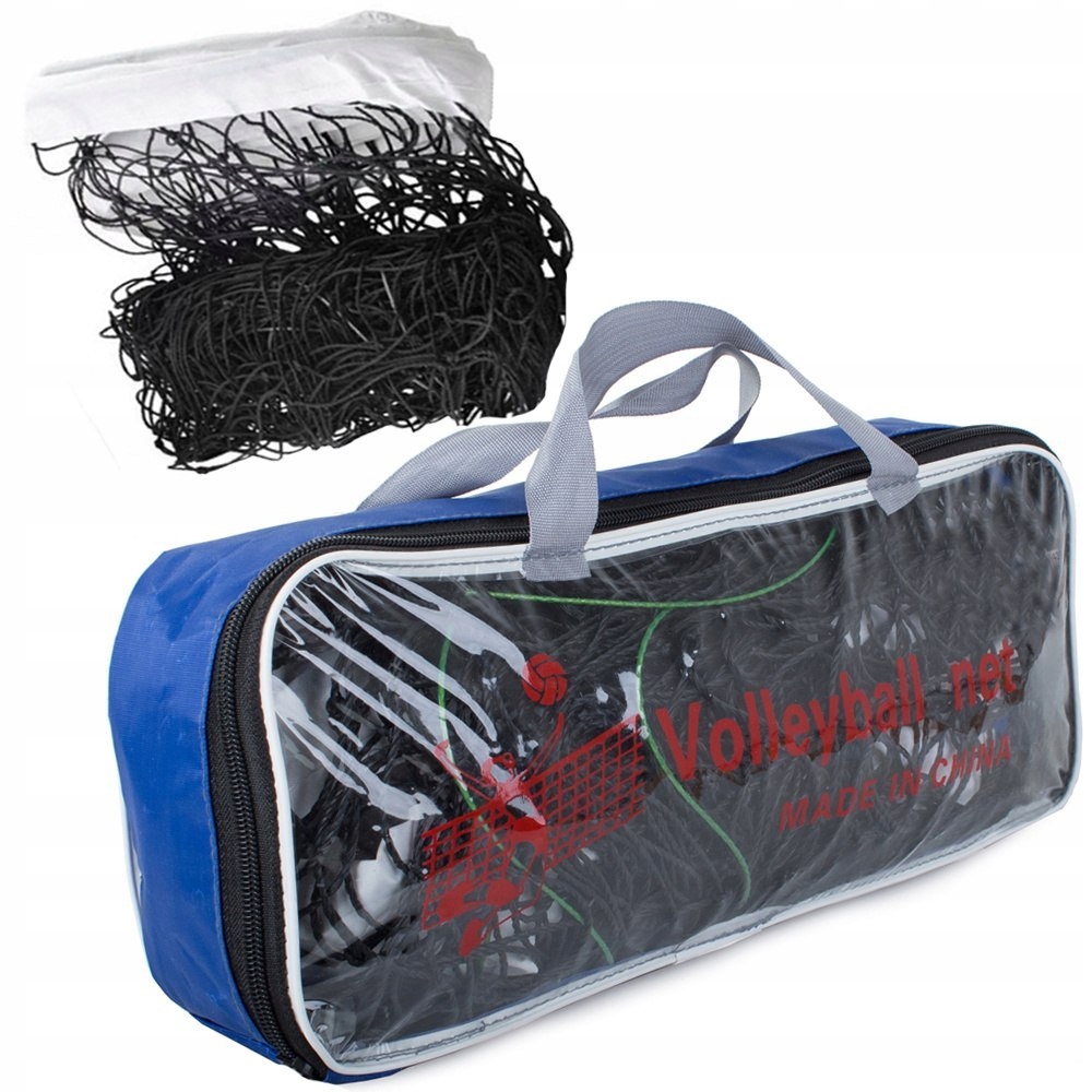 Siatka do plażówki volley 9,5x1m siatkówka czarna