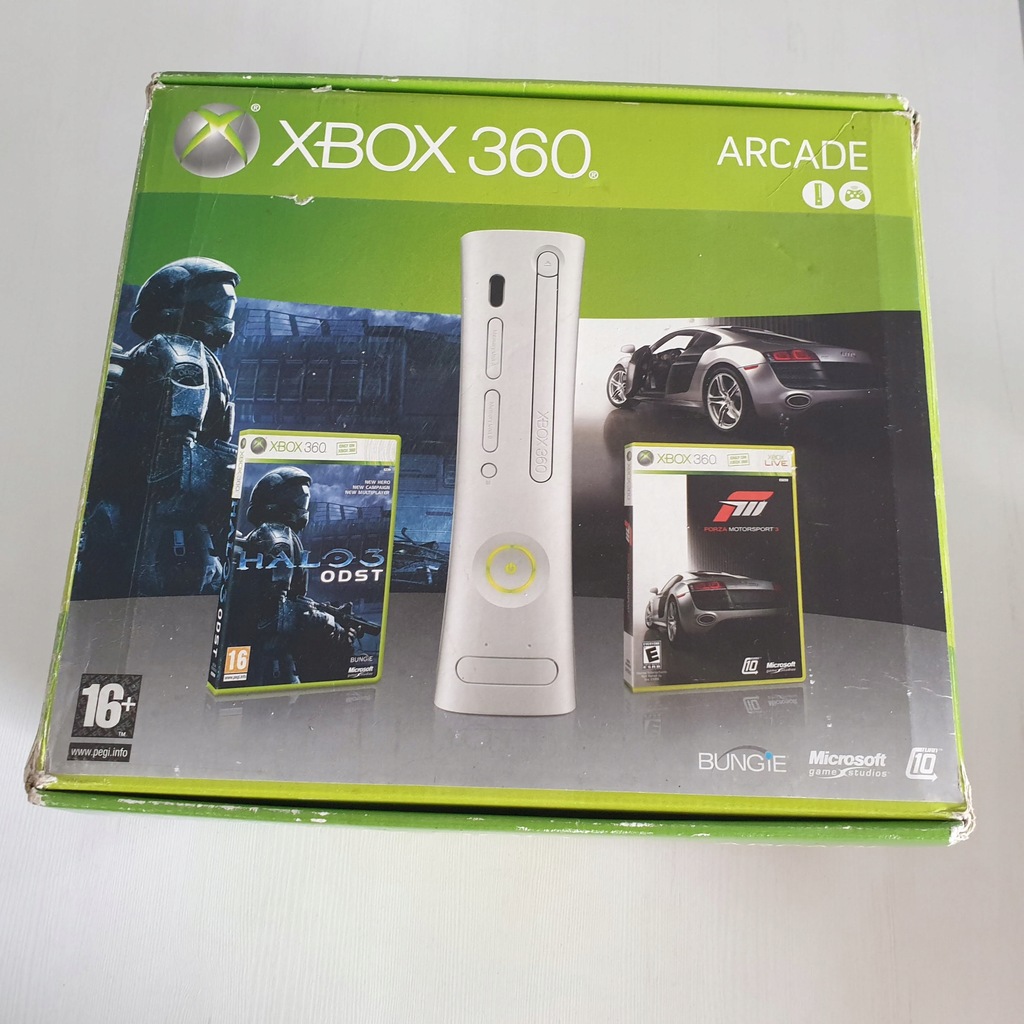 OPAKOWANIE KARTON PUDEŁKO XBOX 360 FAT ARCADE 12554667983 oficjalne