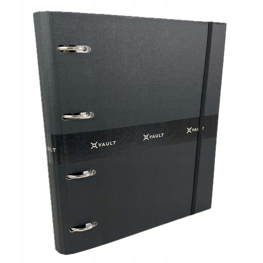 Segregator A4 4-ringowy z wkładem i przekładkami w linie vault ELEGANCKI