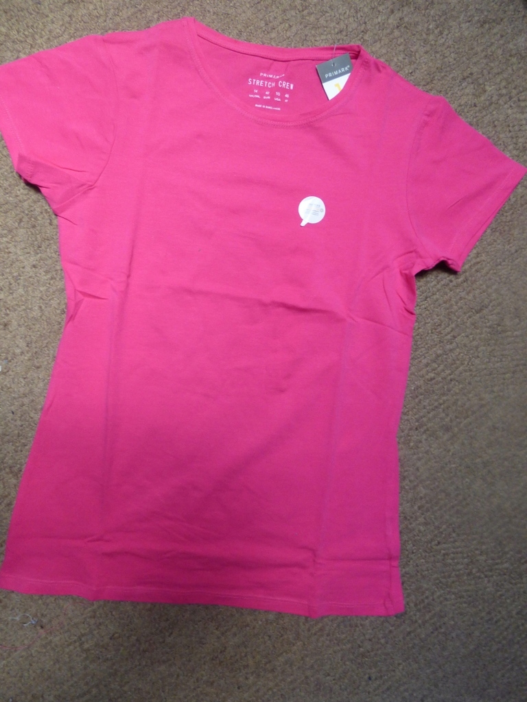 PRIMARK T-SHIRT PINK STRECH 44