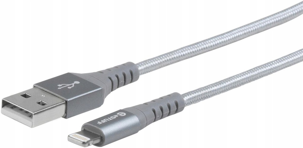 eSTUFF Lightning Cable MFI 2m Grey
