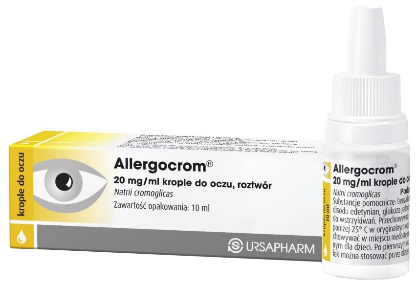 Allergocrom krople do oczu zapalenie spojówek 10ml