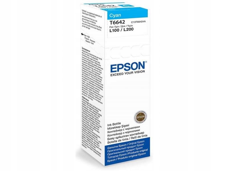 Atrament cyan w butelce 70ml do Epson L100/L200/L2