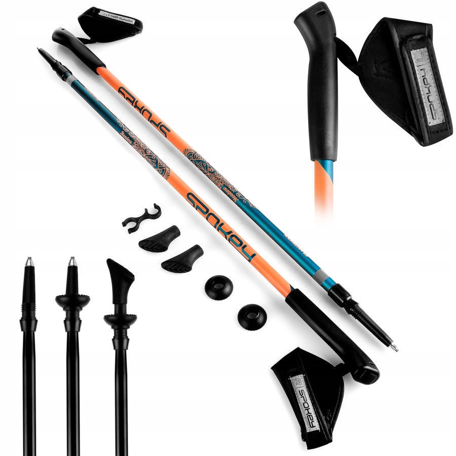 Kije Nordic Walking Antishock 105-135 cm SPOKEY