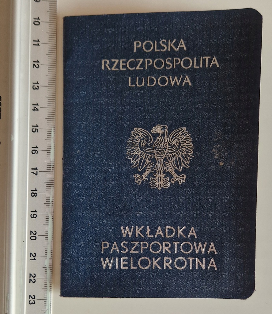 Paszport WKŁADKA PASZPORTOWA WIELOKROTNA PRL