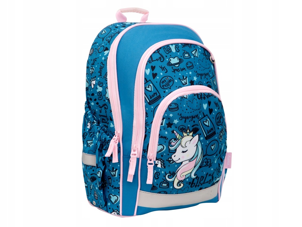 HAMA PLECAK SZKOLNY BLUE UNICORN 183854