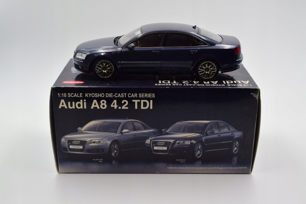 1/18 アウディA8 4.2 TDI カスタム Audi A8 D3 4.2 TDI Kyosho 1/18 - 11547785301 - oficjalne