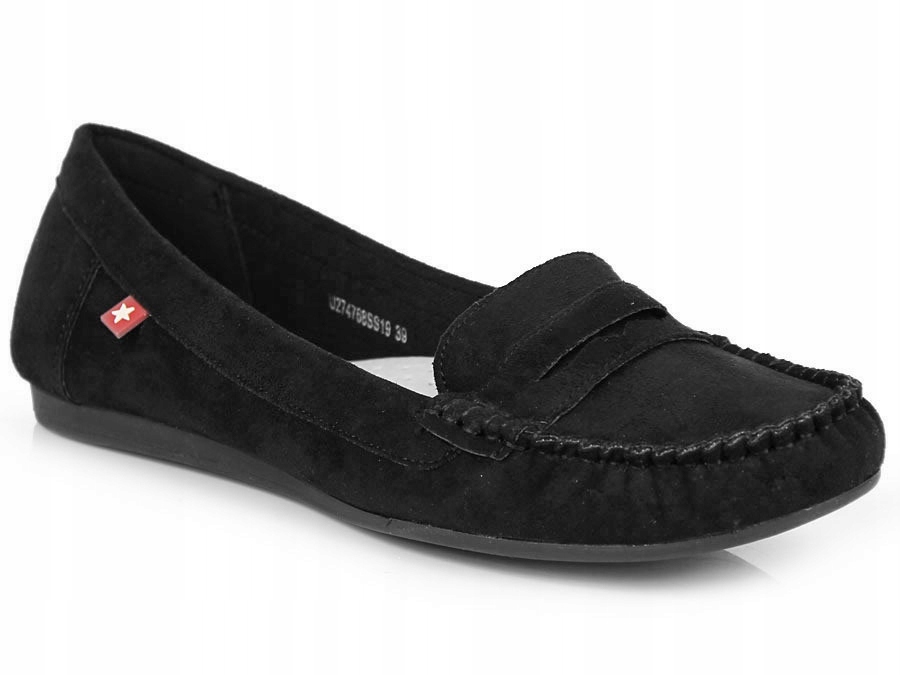 czarne MOKASYNY damskie BIG STAR U274768SS19 38