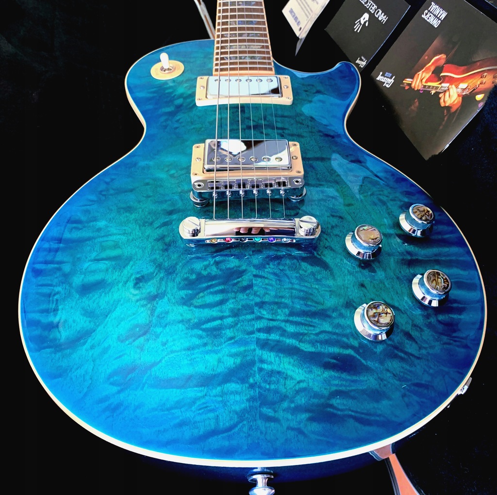 Gibson Les Paul Premium Quilt AAA Book Match Ocean Water Candy tylko 12 szt