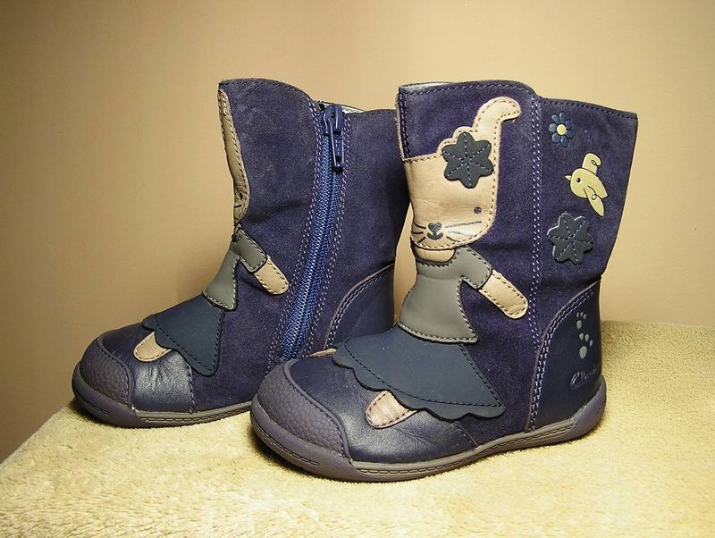 CLARKS botki KRÓLICZKI SKÓRA 20 12,5cm