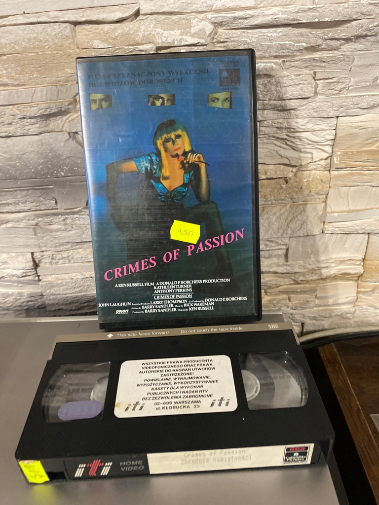 Zbrodnie Namiętności VHS Kathleen Turner