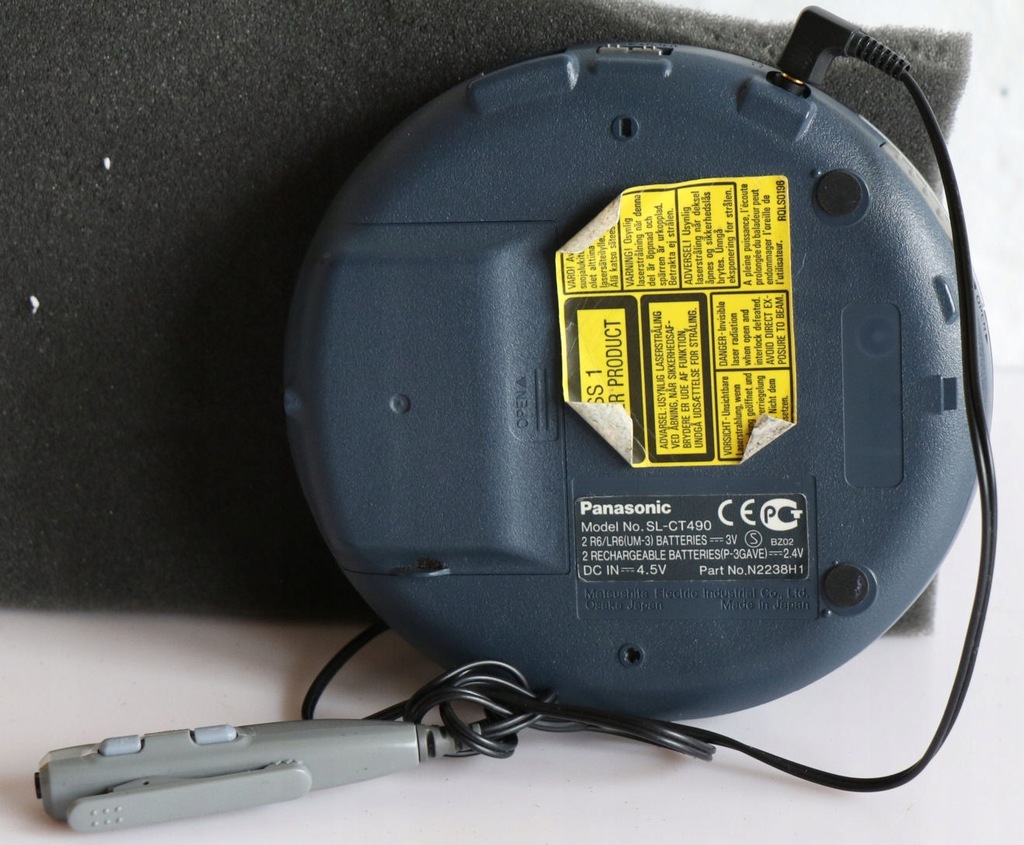 Panasonic SL-CT490 sprawny discman z pilotem. - 11817889297