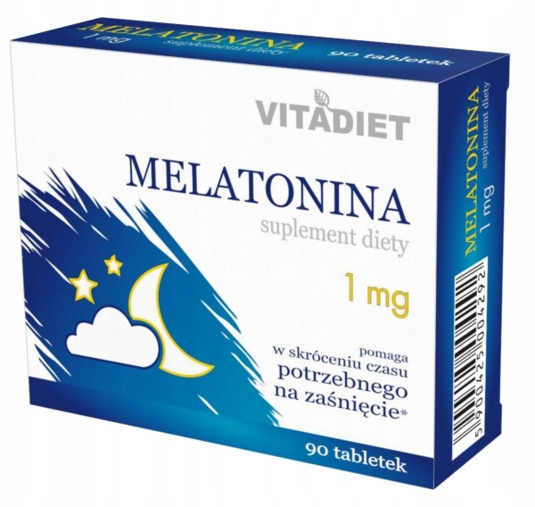 Vitadiet Melatonina 1Mg 90 Tab Spokojny Sen