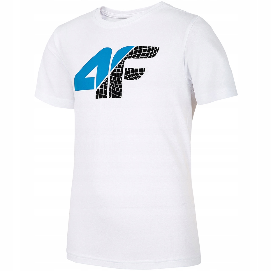 T-SHIRT CHŁOPIĘCY 4F HJL20 JTSM022C BIAŁY 152