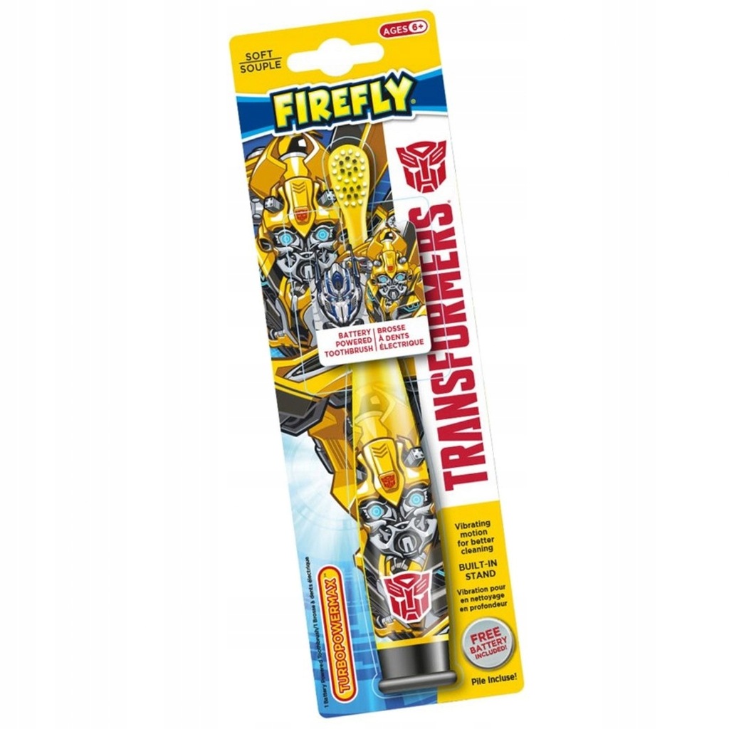 Transformers Turbo Max Toothbrush Żółta Szczoteczk