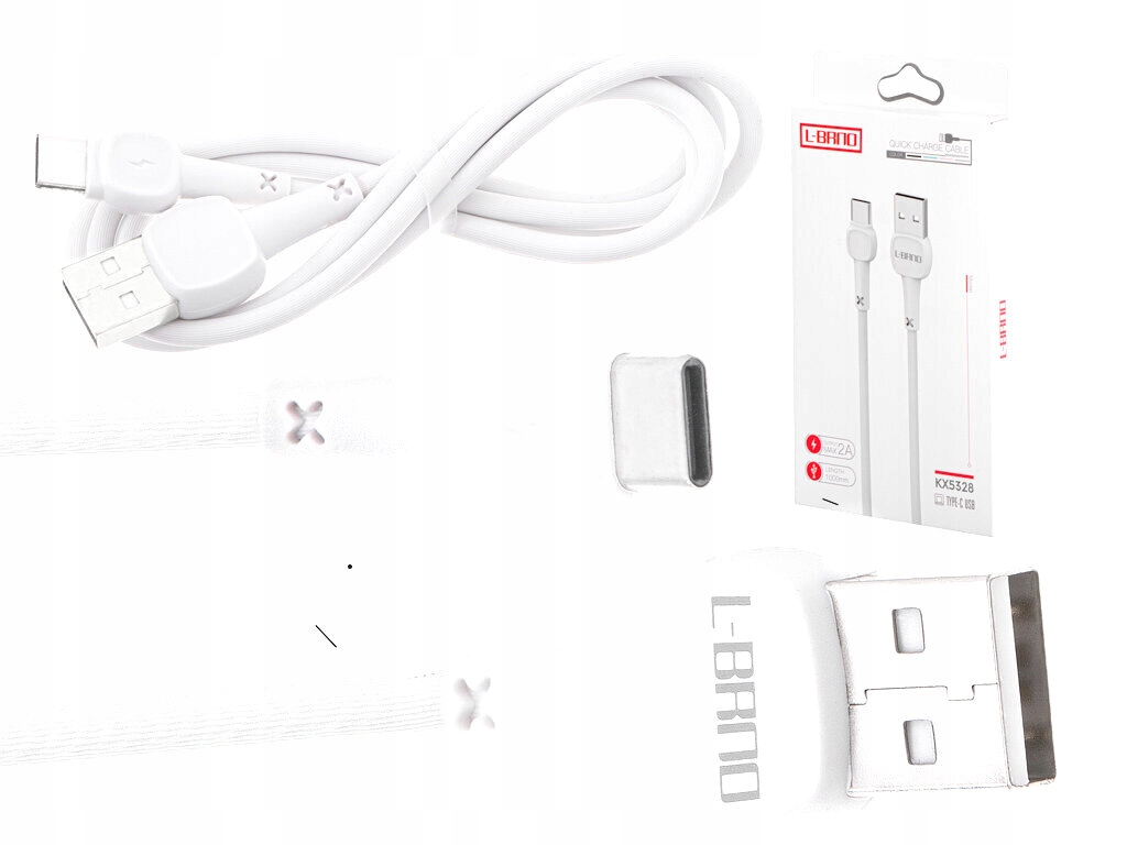 Kabel usb szybkie ładowanie NB132 biały Typ-C