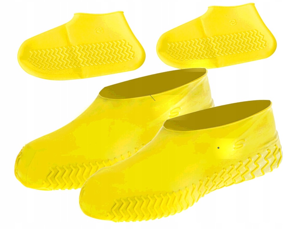Ochraniacze na buty wodoodporne S żółte roz. 26-34