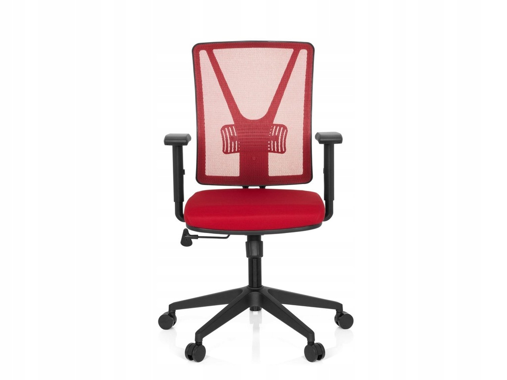 Fotel obrotowy HJH Czerwony Biurowy