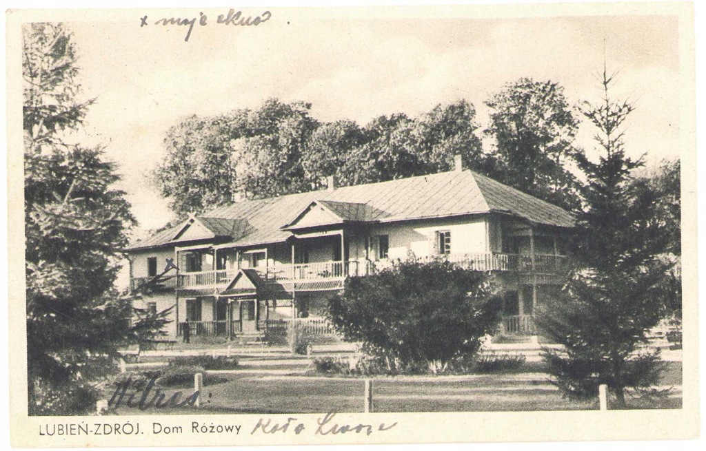 LUBIEŃ-ZDRÓJ. Dom Różowy-Koło Lwowa-1938 Krzeszowice -stan bdb