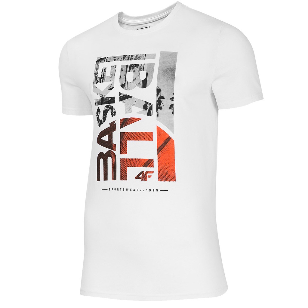 Koszulka męska T-shirt 4F TSM031 L20 biała L