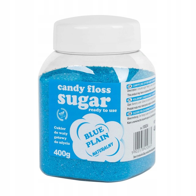 Kolorowy cukier do waty cukrowej niebieski