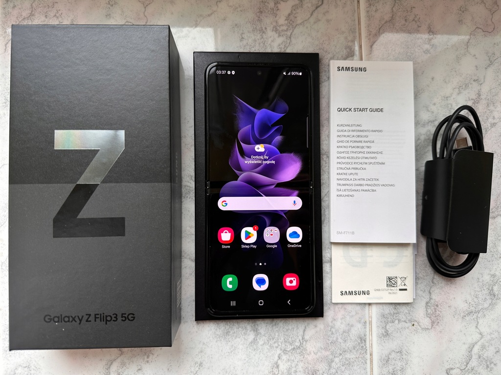 Smartfon SAMSUNG GALAXY Z FLIP 3 5G CZARNY