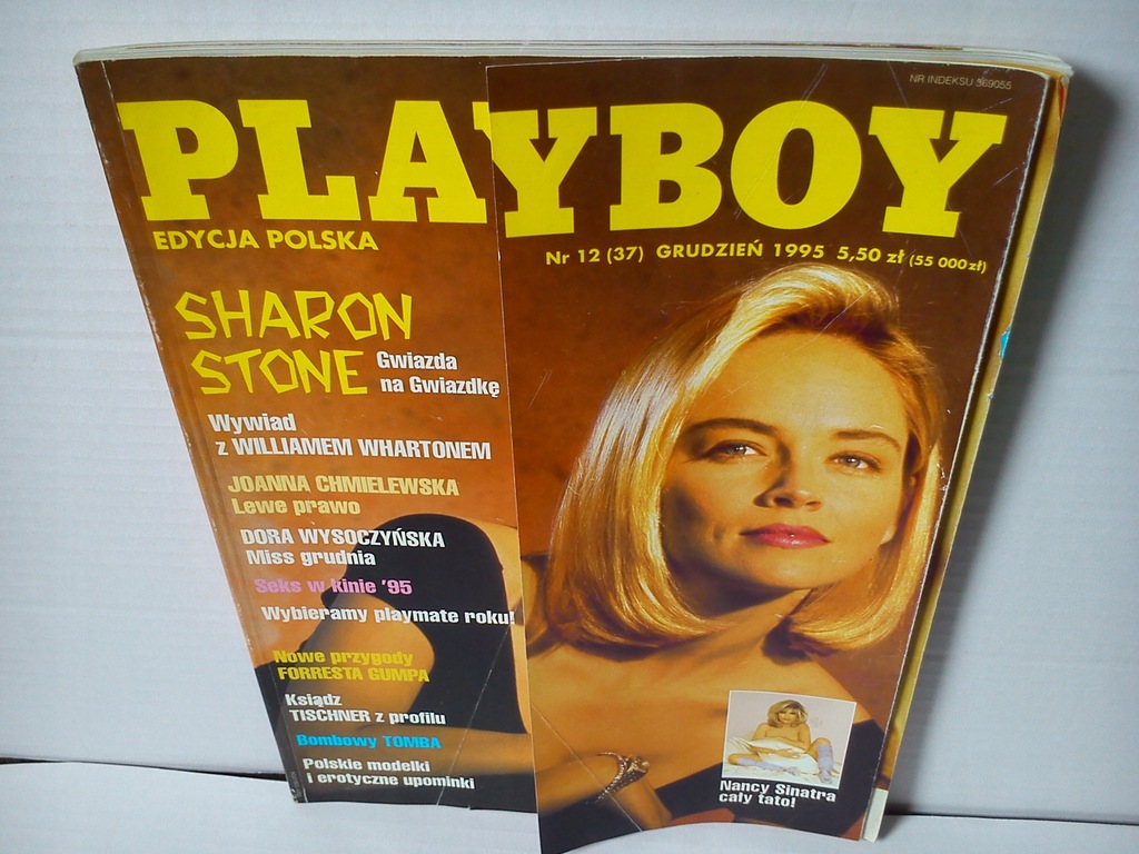 PLAYBOY 12(37)1995 SHARON STONE NANCY SINATRA NAGO - 9381936583 - oficjalne archiwum Allegro