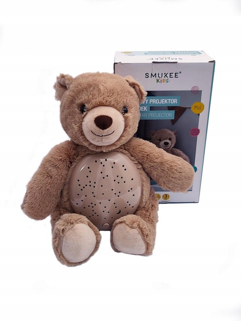 Lampka pluszowy projektor gwiazdek MIŚ Smukee