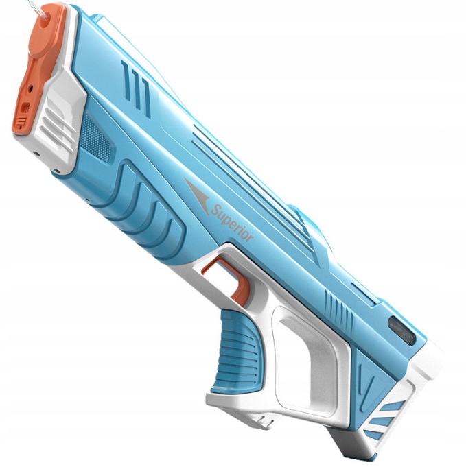 Elektryczny pistolet wodny niebieski