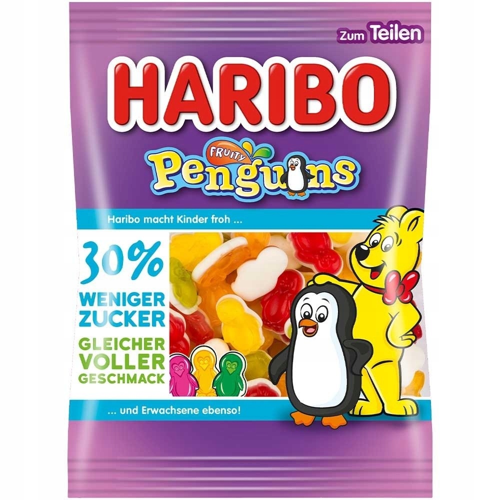 Haribo Penguins DE żelki 30% mniej cukru 160g
