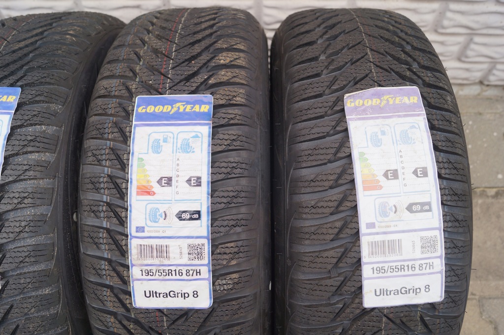 Купить 4 ЗИМНИЕ ШИНЫ 195/55R16 GOODYEAR ULTRAGRIP 8 НОВЫЕ: отзывы, фото, характеристики в интерне-магазине Aredi.ru